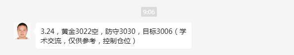 【XM外汇市场评论】：黄金继续看调整，早盘3022直接空！(图1)
