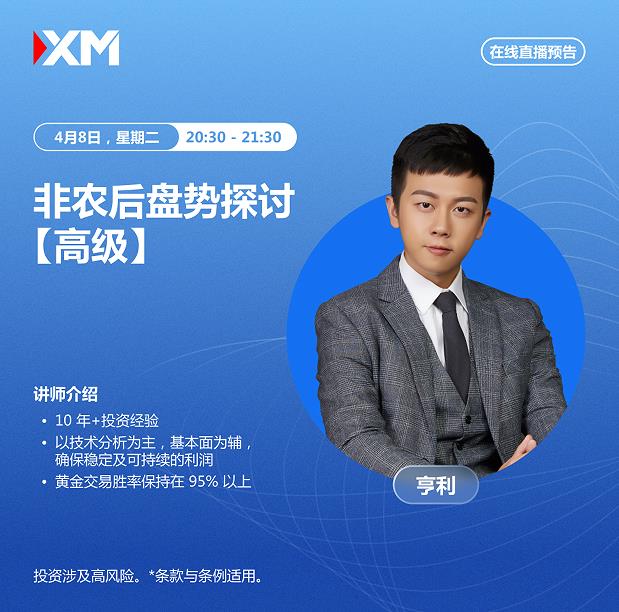 【XM外汇官网】：中文在线直播讲座，今日预告(图1)