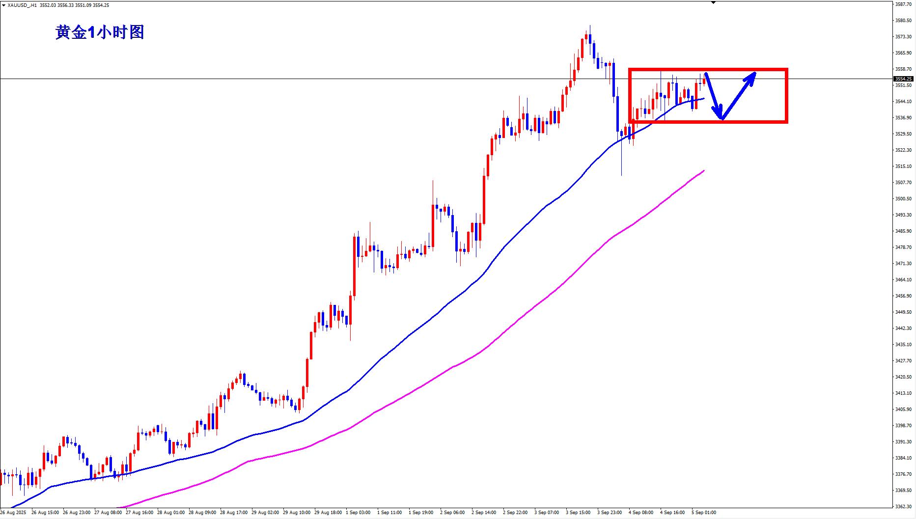 【XM外汇市场评论】：黄金震荡调整，静待非农！(图1)