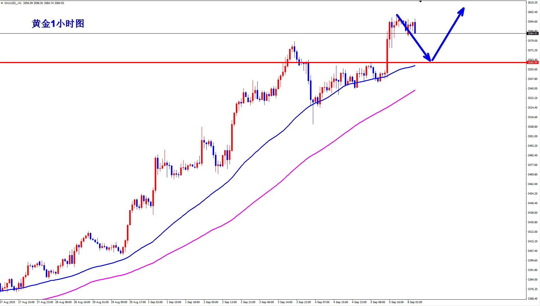 【XM外汇决策分析】:黄金牛市还未结束,早盘回落继续多!(图1) 【XM外汇决策分析】:黄金牛市还未结束,早盘回落继续多!(图1)