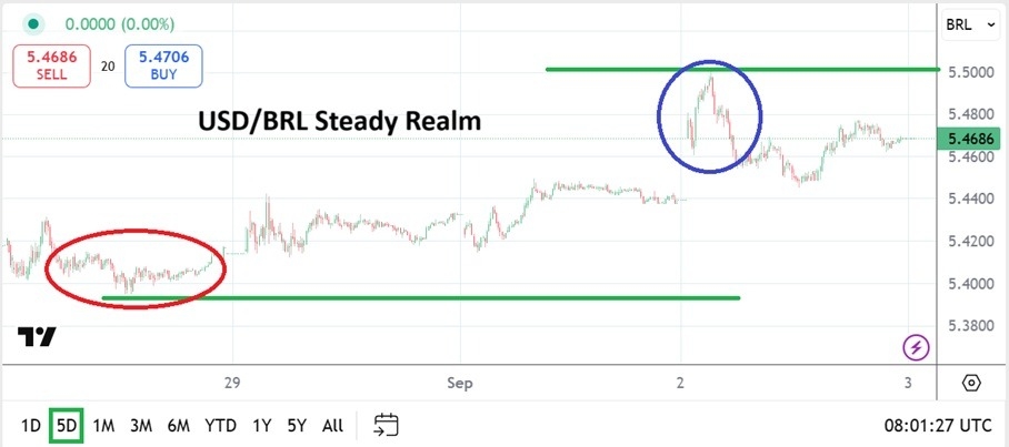 【XM Market Review】--USD/BRL Analysis: Steady Speculative Realm Providing Technical Wagers(图1)
