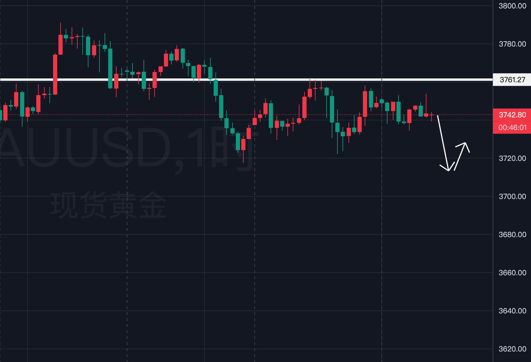 【XM外汇平台】：黄金，陷入震荡.！(图1)